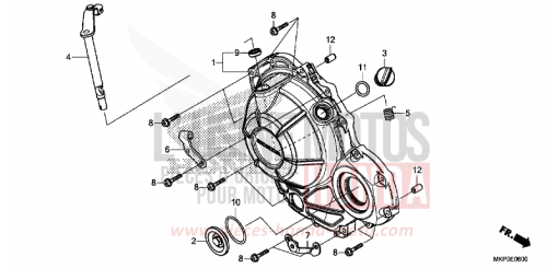 PANNEAU CARTER-MOTEUR D. CBR500RAM de 2021